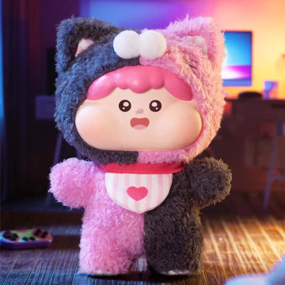New Fluffy Meatball Plush Series Confirmed Pink Cat